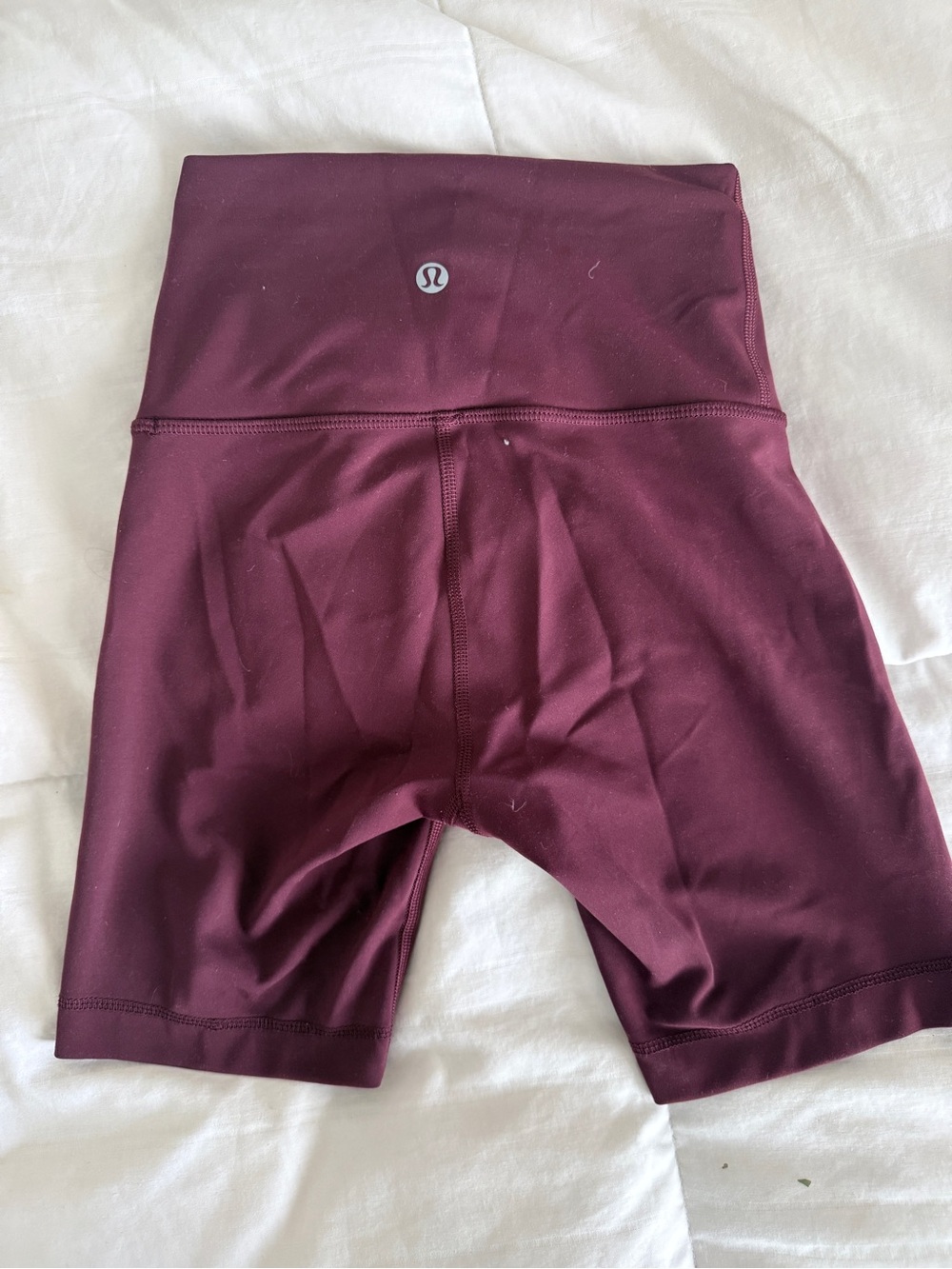 lululemon athletica High-Rise Maroon Bike Shorts